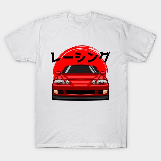 Red Soarer JZZ30 SC300 SC400 JDM T-Shirt by GoldenTuners